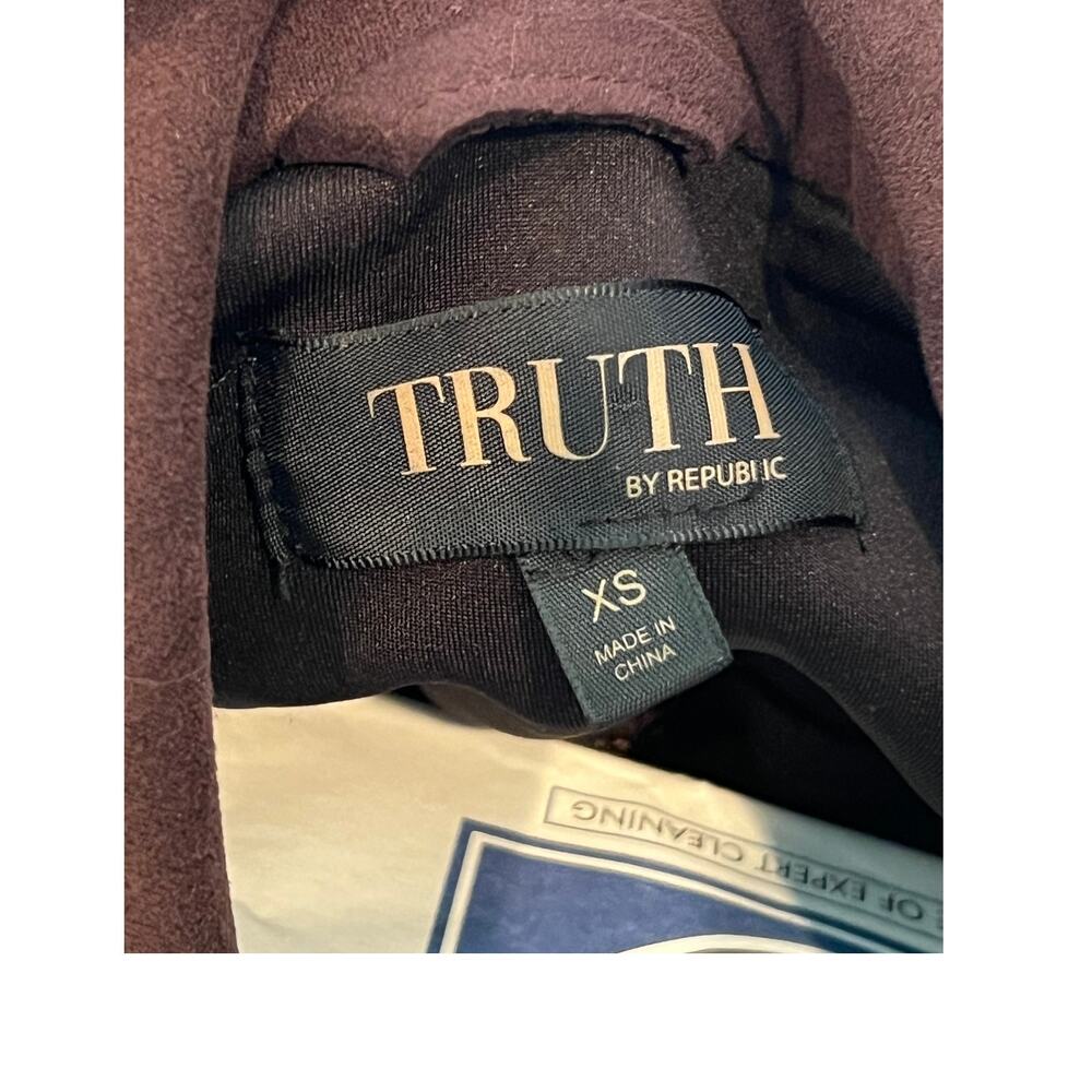 Truth by Republic Brown Rust Suede Shacket Mens XS - Picture 3 of 3